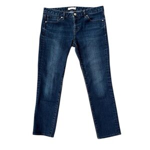 UNIQLO | Low-Rise Straight Leg Crop Jeans | Medium Vintage Wash | Size 28x26